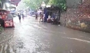 मानसून की पहली बारिश से लोगों को गर्मी से मिली राहत लेकिन नगर निगम के विशेष सफाई अभियान की खुली पोल