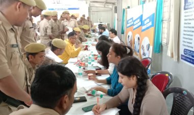 गौतमबुद्धनगर स्थित 49 वीं वाहिनी पी ए सी परिसर में मुफ्त चिकित्सा शिविर सम्पन्न