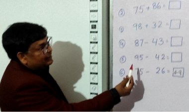 गाजियाबाद के सिटी मजिस्ट्रेट प्राथमिक विद्यालय में बने 1 दिन के अध्यापक