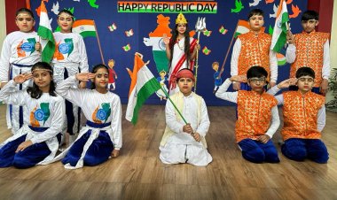 सिल्वर लाइन प्रेस्टीज स्कूल के छात्रों ने ली संविधान रक्षा की शपथ, गणतंत्र दिवस की पूर्व संध्या पर प्रस्तुत किए देशभक्ति के तराने