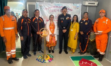 एनडीआरएफ में मेगा रक्तदान शिविर  सम्पन्न
