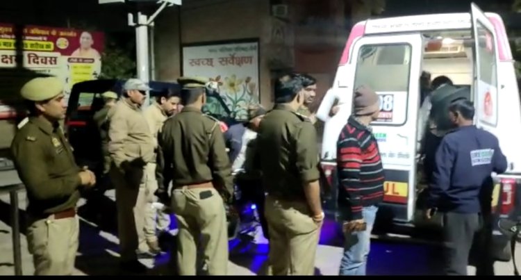 पुलिस चौकी के बेहद नजदीक ही ऑटो चालक पर जानलेवा हमला करते हुए मारी गोली पुलिस जांच में जुटी