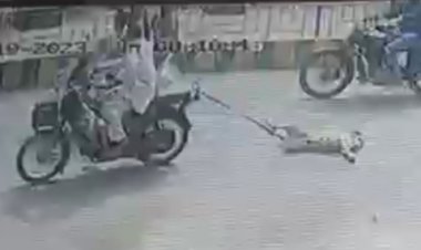 तेजस न्यूज :- बेजुबान को बाइक से घसीटते  हुए ले जाना पड़ा भारी, लोगों ने पकड़कर किया पुलिस के हवाले , पीएफए की अध्यक्ष ने पशु क्रूरता अधिनियम के तहत मुकदमा कराया दर्ज