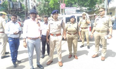 तेजस न्यूज : -- ईद से पहले दिन डीसीपी नगर और नगर आयुक्त ने कैला भट्टा का किया निरीक्षण