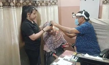 आठवीं पुण्यतिथि के अवसर पर लगाया गया निशुल्क स्वास्थ्य जांच शिविर ,सैकड़ों लोगों ने लिया लाभ