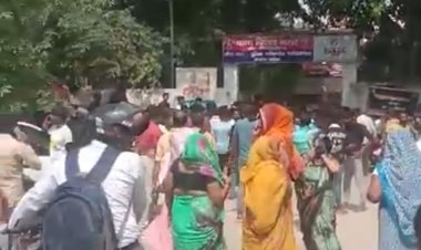 प्रसव पीड़ा के दौरान महिला की मौत के बाद परिजनों ने किया थाने का घेराव , जांच के बाद कार्रवाई का भरोसा दिए जाने के बाद लोगों का गुस्सा हुआ शांत