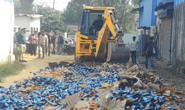 करीब 8 करोड़ की शराब की गई नष्ट