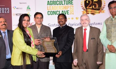 देश के कृषि-मंत्री अर्जुन मुंडा ने अपूर्वा त्रिपाठी को दिया "एग्रीकल्चर लीडरशिप अवार्ड-2023