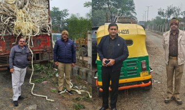 यातायात नियमों को ताक पर रखकर वाहन चलाने वालों पर परिवहन विभाग का चला चाबुक