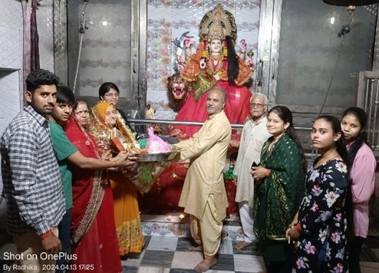 पथवारी माता मंदिर पर किया गया कूष्मांडा माता का विशेष पूजन