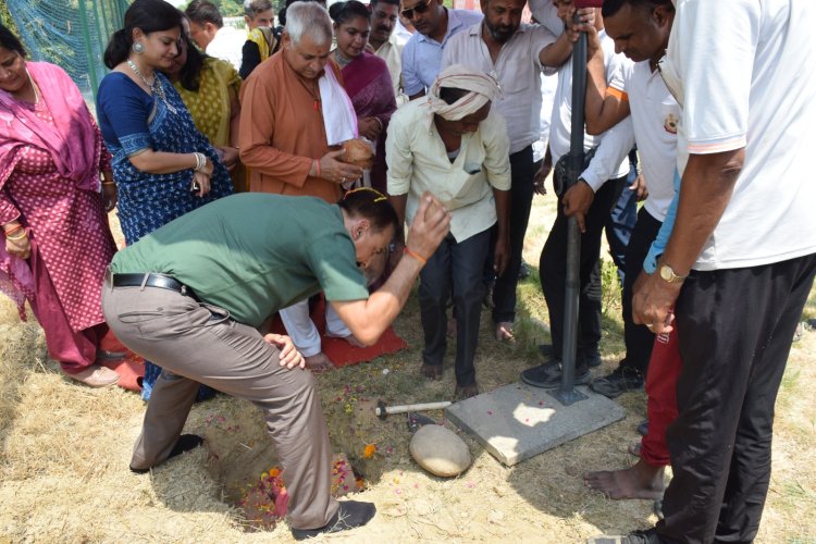 एनडीआरएफ की 8वीं वाहिनी, गाजियाबाद में  ओलम्पिक साईज स्वीमिंग पूल का शिलान्यास ।