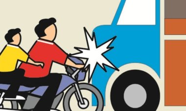 अज्ञात वाहन की टक्कर से एक युवक की मौत, एक घायल