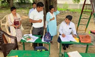 सीएचसी अधीक्षक ने आरबीएसके टीम के कार्य का किया निरीक्षण