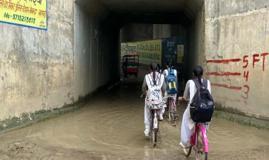 बारिश से अंडरपास में भरा पानी