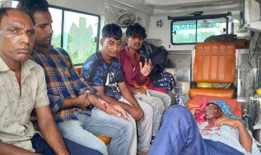 एक्सप्रेस वे पर कार पलटी, पांच घायल