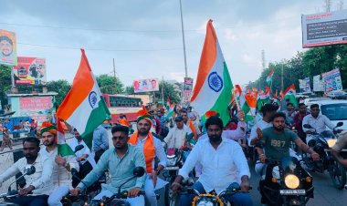 खेकड़ा से बागपत तक निकाली बाइक तिरंगा रैली