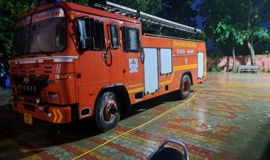 सीएचसी की लैब में आग लगने से मची अफरा तफरी