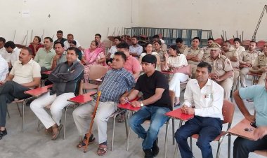 खेकड़ा में यूपी पुलिस भर्ती परीक्षा के लिए प्रशिक्षण