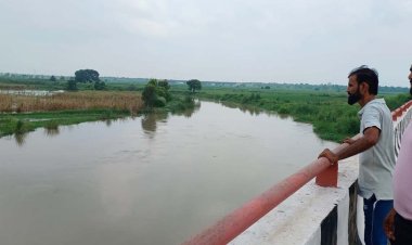 हिंडन नदी का जलस्तर बढने से फसलें जलमग्न