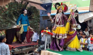 भगवान श्रीकृष्ण की निकली भव्य रथयात्रा