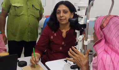 निशुल्क नेत्र शिविर में 80 मरीजों के आपरेशन