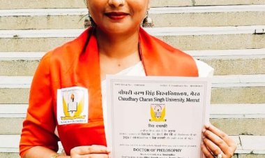 शिक्षिका अनुराधा के दर्शन शास्त्र में पीएचडी करने पर हर्ष जताया
