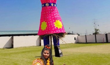 जेनेक्स स्कूल में मना दशहरा, हुआ रावण दहन