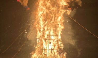 राम विजय यात्रा के साथ हुआ पुतले का दहन