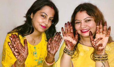 करवाचौथ पर्व पर महिलाओं ने सुनी सामुहिक कथा