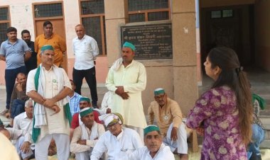 किसानों की मांगो को लेकर भाकियू टिकैत ने दिया धरना