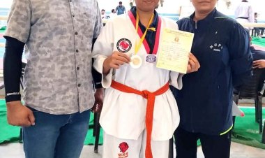 ताईक्वांडो में खेकड़ा की खिलाड़ी पितांजली ने जीता मेडल