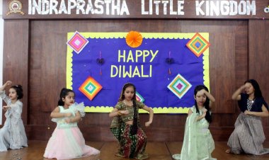 इंद्रप्रस्थ लिटिल किंगडम में धूमधाम से मना दीवाली महोत्सव