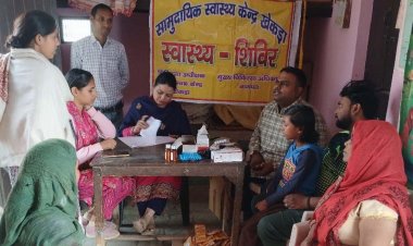 सिंगौली तगा में स्वास्थ्य शिविर लगाकर दिया उपचार