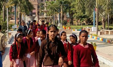 दिव्यांग बच्चों ने त्रिलोक तीर्थ का किया भ्रमण