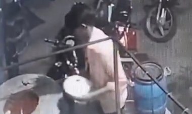 थूक लगाकर रोटी बनाने वाला युवक गिरफ्तार