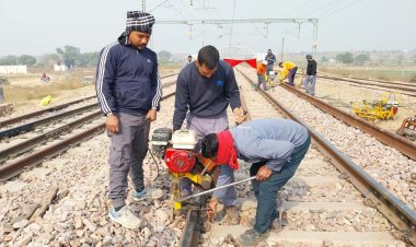 बढी सर्दी में रेलवे ट्रैक की हो रही विशेष निगरानी