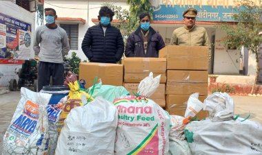 भगौट के एक मकान से पटाखों का जखीरा बरामद