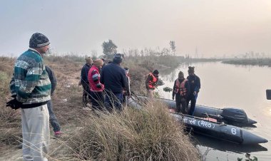 हिमांशु के शव की तलाश में पुलिस ने उतारे गोताखोर