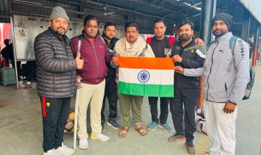 हर हर गंगे के जयघोष के साथ कुम्भ रवाना हुए धर्मप्रेमी