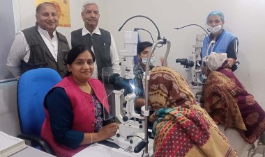 निशुल्क नेत्र ऑपरेशन शिविर में 124 मरीजों का चयन