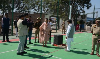 जिलाधिकारी ने आईटीआई खेकड़ा परिसर में निर्माणाधीन परियोजना का किया निरीक्षण