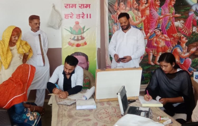 घिटौरा में निःशुल्क नेत्र शिविर का आयोजन