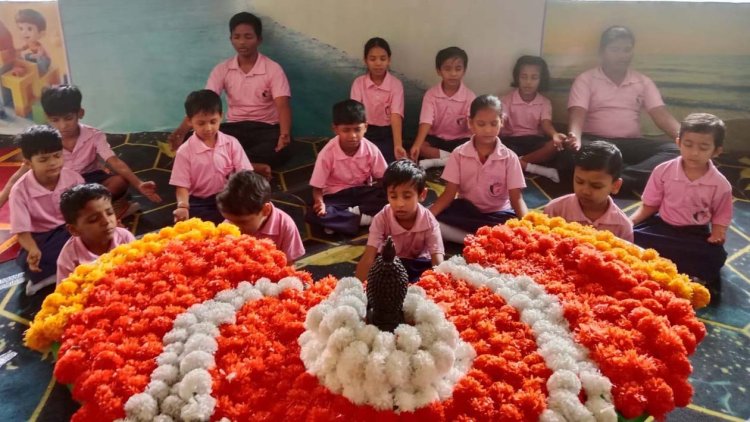 आदर्श पब्लिक स्कूल खेकड़ा में श्रद्धाभाव से मनाई गई बुद्ध पूर्णिमा