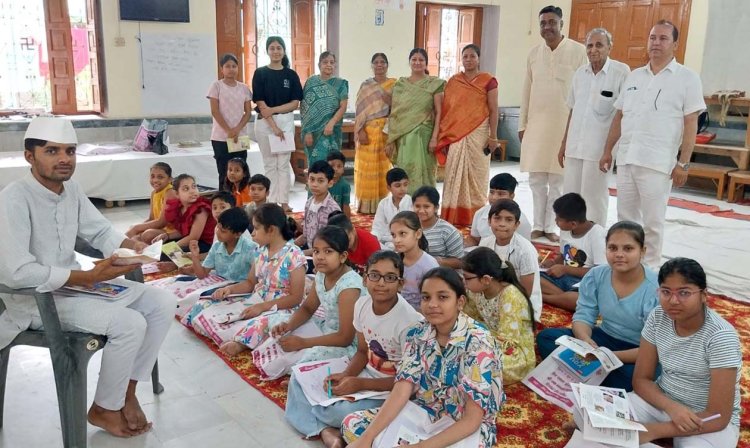 जैन एकता मंच के शिविर में बच्चों ने लिया नैतिक शिक्षण