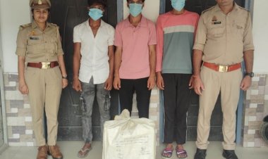 चोरी की गई एमटी मशीन के साथ तीन चोर गिरफ्तार