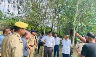 मैराथन की तैयारियों के मददेनजर प्राधिकरण उपाध्यक्ष ने सिटी फारेस्ट का लिया जायजा*    *डीसीपी ट्रांसहिंडन एवं एडीसीपी ट्रैफिक के साथ की मंत्रणा