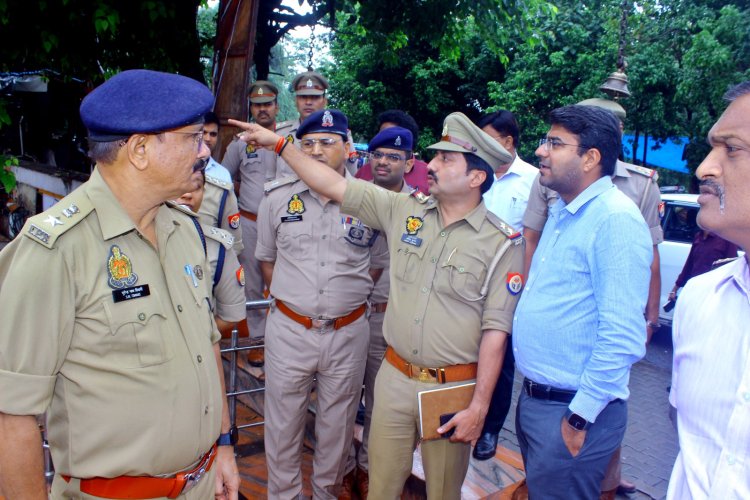 कांवड़ मार्ग पर पुलिस-प्रशासन सतर्क, आईजी एवं डीएम ने किया स्थलीय निरीक्षण