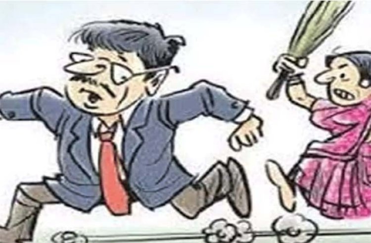 घरेलू विवाद में पत्नी ने की पति की डंडों से पिटाई, मामला पहुंचा कोतवाली