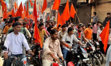 अखंड भारत संकल्प यात्रा से भगवामय हुआ खेकड़ा