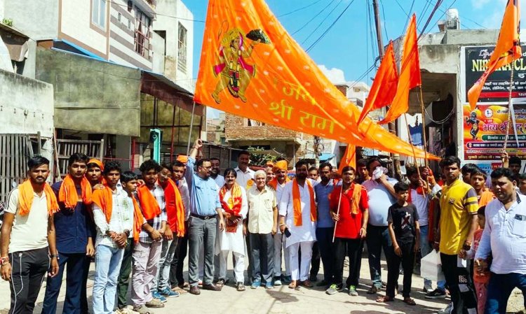 गांधी प्याऊ पर होगा रामलीला मंचन, रामध्वज यात्रा के साथ हुई शुरुआत